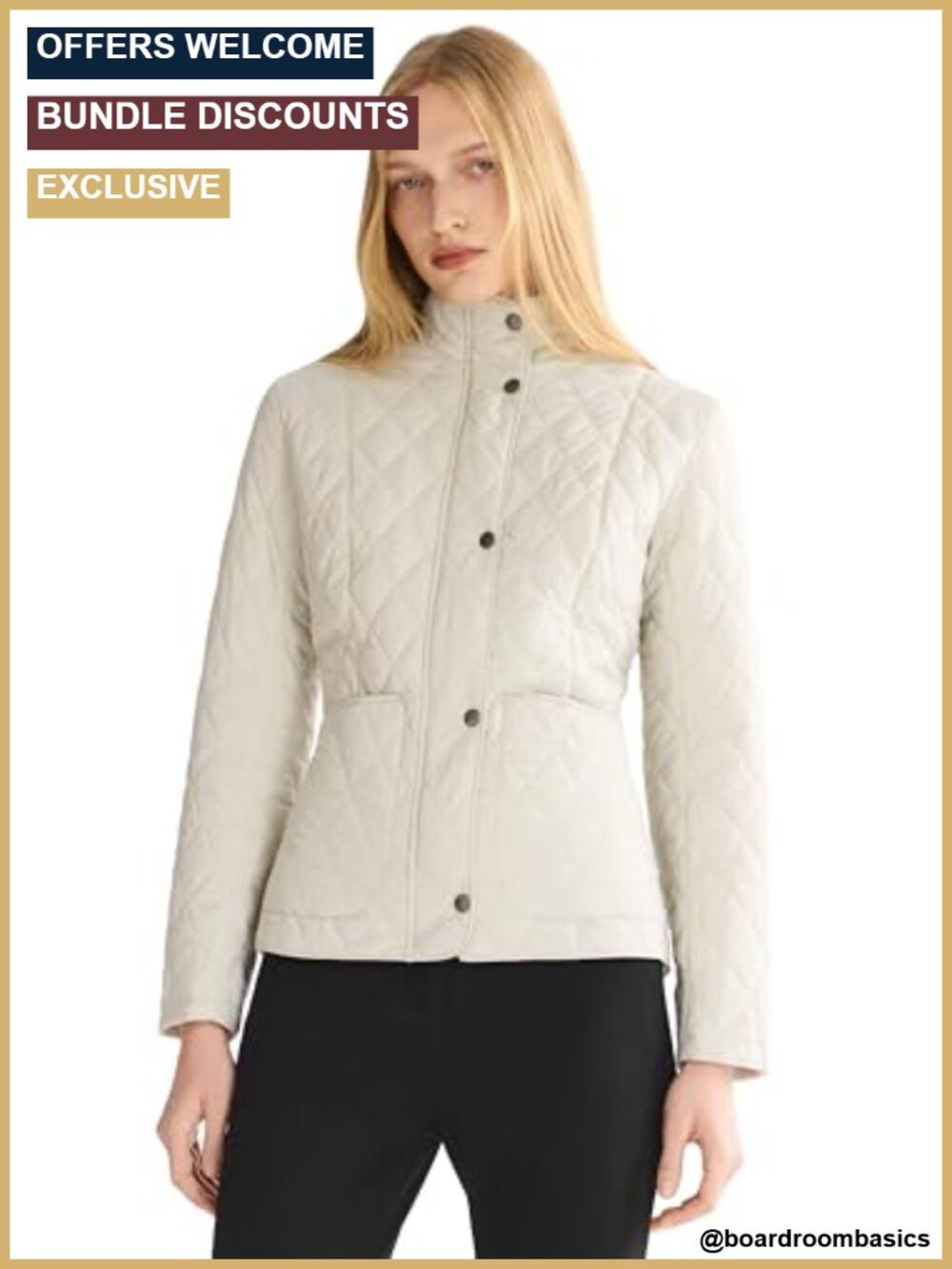 Quilted Lightweight Puffer Jacket Women Slim Fit Zip Up Coat with Pockets